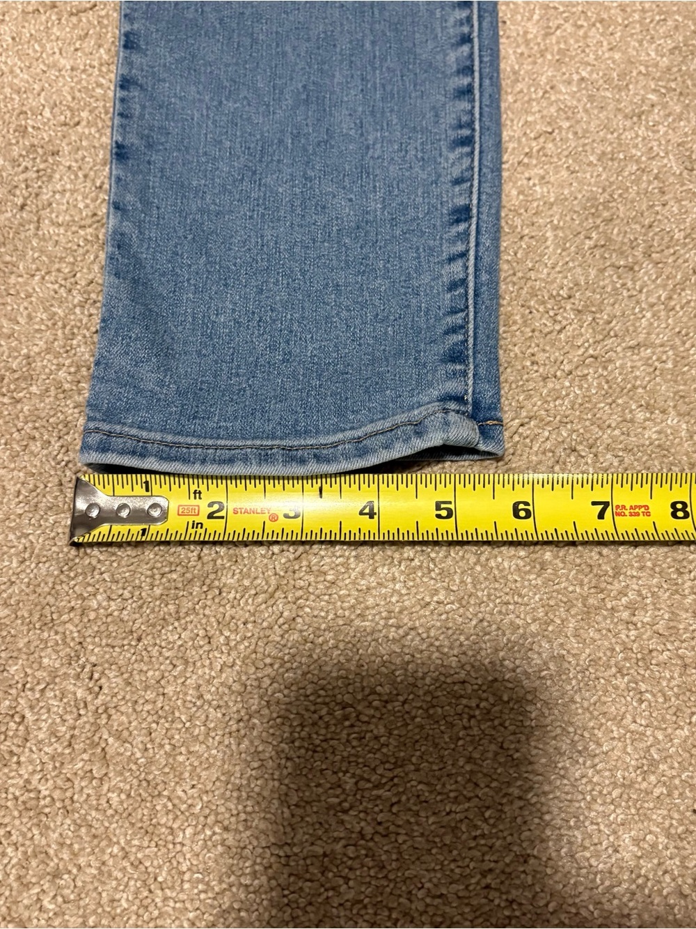 Levis 311 Shaping Skinny Jeans Womens 30 Blue Light Wash 30x29 **Button Replaced - Picture 10 of 10